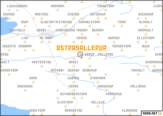 map of Östra Sallerup