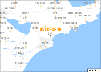 map of Östra Sand