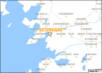 map of Östra Sidan