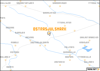 map of Östra Sjulsmark