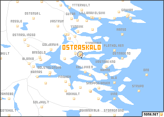 map of Östra Skälö