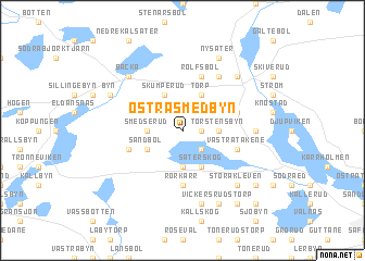 map of Östra Smedbyn