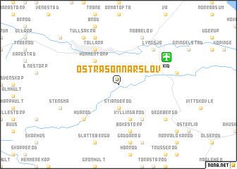 map of Östra Sönnarslöv