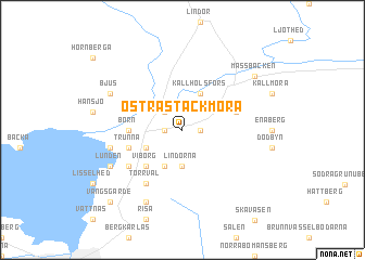 map of Östra Stackmora