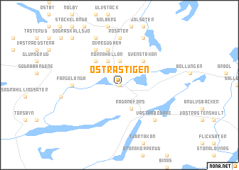map of Östra Stigen