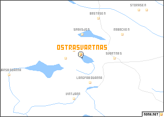map of Östra Svartnäs