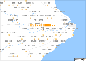 map of Östra Tommarp