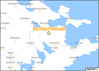 map of Östra Uttersjön