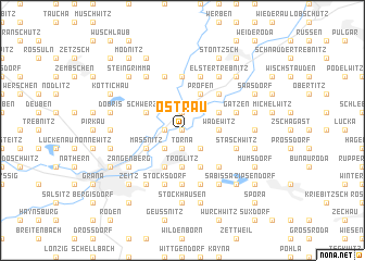 map of Ostrau