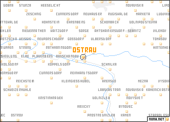 map of Ostrau