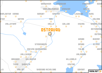 map of Östra Vad