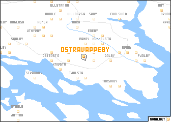 map of Östra Väppeby