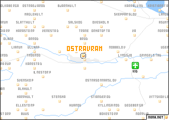 map of Östra Vram