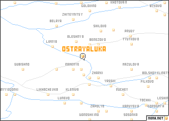 map of Ostraya Luka