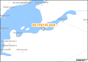 map of Ostraya Luka