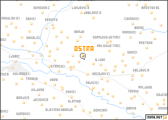 map of Ostra