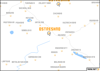 map of Ostreshno