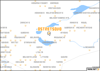 map of Ostretsovo