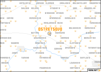 map of Ostretsovo