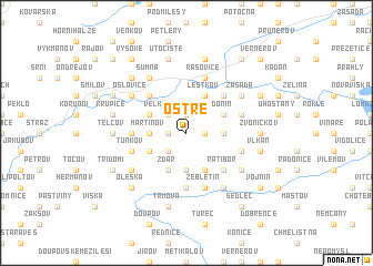 map of Ostré