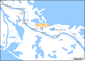 map of Ostrica