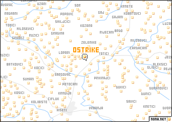 map of Oštrike