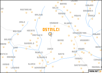 map of Ostrilci