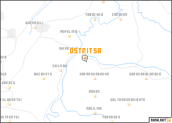 map of Ostritsa