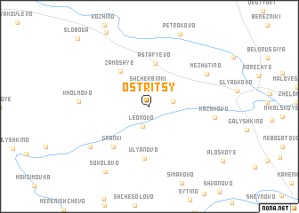 map of Ostritsy