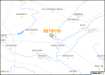 map of Ostriyki