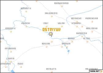 map of Ostriyuv