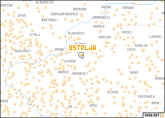 map of Ostrlja