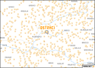 map of Ostrmci