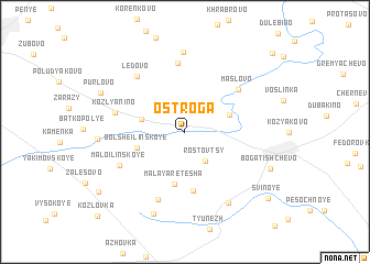 map of Ostroga