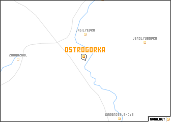 map of Ostrogorka