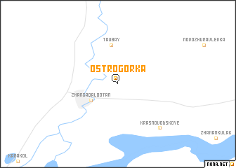 map of Ostrogorka