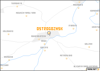 map of Ostrogozhsk