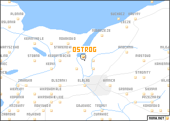 map of Ostróg