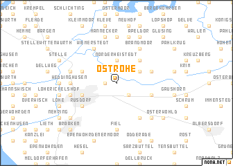 map of Ostrohe