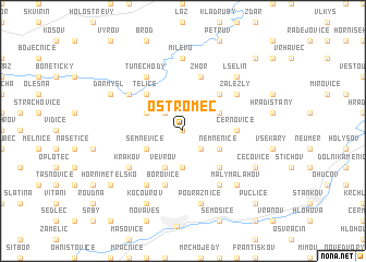 map of Ostromeč