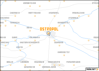 map of Ostropolʼ