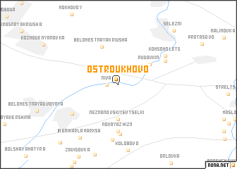 map of Ostroukhovo