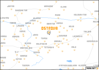 map of Ostrova