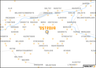 map of Ostrova