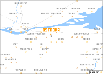 map of Ostrova