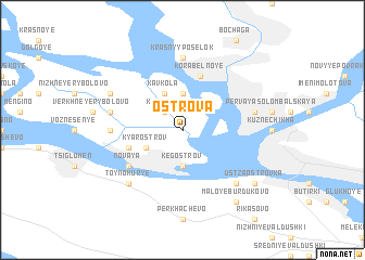 map of Ostrova