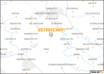 map of Ostrovchany