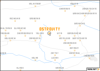 map of Ostrovity