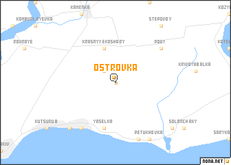 map of Ostrovka