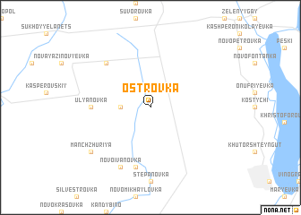 map of Ostrovka